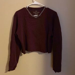 Cropped Maroon Sweater